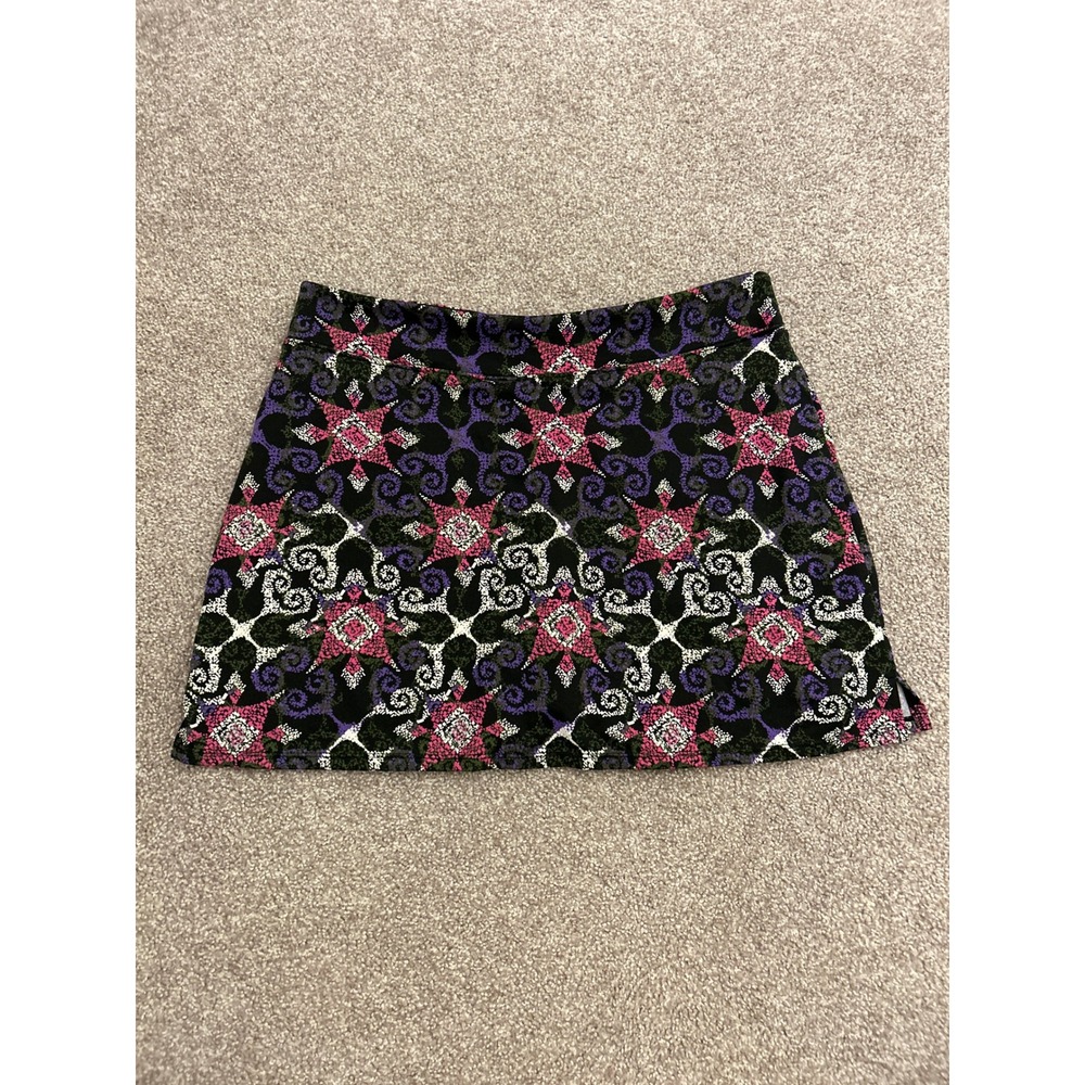 Tranquility Colorado Clothing Skort Womens Medium Black Pink Purple Geometric EX